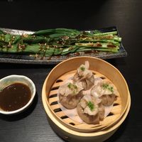 Seasonal brassica and Shumai at Jade Rabbit in Portland