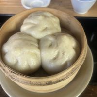 Bao with tea  at Jade Rabbit in Portland
