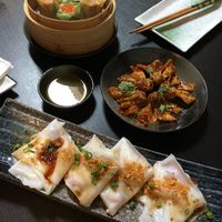 Dim sum wontons and one more dish!!! at Jade Rabbit in Portland