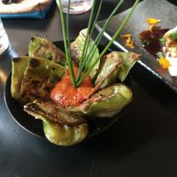 Kimchi gyozas at Jade Rabbit in Portland