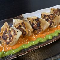 Kimchi dumplings  at Jade Rabbit in Portland