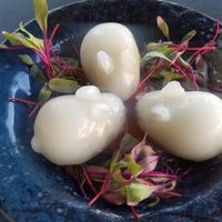 Rabbit-shaped buns at Jade Rabbit in Portland