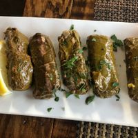 Stuffed grape leaves  at Tuckerbox in White River Junction