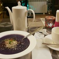 vegan cream soup. Was good. at KOLO in Kyiv