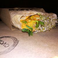 roll falafel is beautiful ) at KOLO in Kyiv