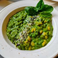 Spinach risotto at KOLO in Kyiv