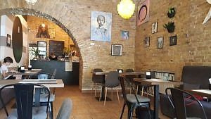 Inside restaurant at KOLO in Kyiv