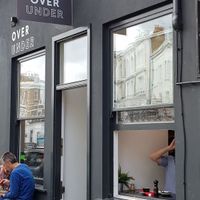 Outside at Over Under Coffee in South West London