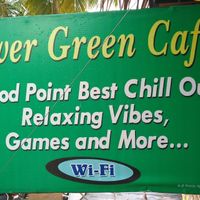 entrance at Ever Green Cafe in Hampi