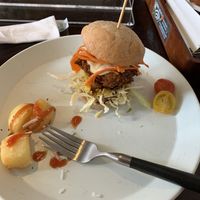 Katsu burger  at Vegi Kitchen Gu Gu in Nagoya