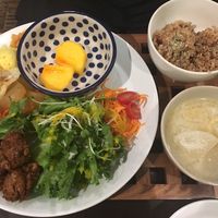 Soy nuggets set at Vegi Kitchen Gu Gu in Nagoya