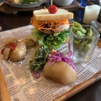 Lunch sandwich at Vegi Kitchen Gu Gu in Nagoya