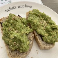 Avocado Toast  at Rachel's Eco Love Organic Food in Marbella