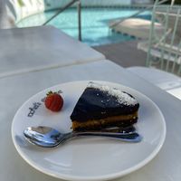 Chocolate orange cake 👍  at Rachel's Eco Love Organic Food in Marbella