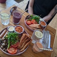 Vegan breakfasts at The Squeeze in Southend-on-sea