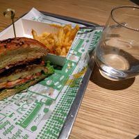 Aussie Burger & B Fries at Root Pop in Beijing