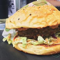 Bajaja burger  at Root Pop in Beijing