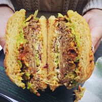 Bajaja burger  at Root Pop in Beijing
