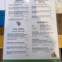 Menu at L'Innocent in Riviere-du-loup