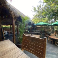 Open air dining is the best    at Drifter Surf Shop & Cafe in Pecatu