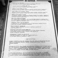Menu breakfast  at Drifter Surf Shop & Cafe in Pecatu