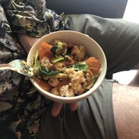 Tofu scramble (part way through eating)  at Tulasi Vegetarian in Ubud