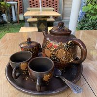 Lemongrass ginger tea  at Tulasi Vegetarian in Ubud