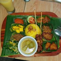 Nasi Kuning Campur at Tulasi Vegetarian in Ubud