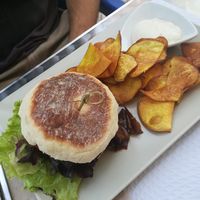 Hambúrguer at Veggie Cafe in Albufeira