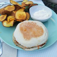 Bifana Seitan at Veggie Cafe in Albufeira