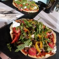 Pizza at Veggie Cafe in Albufeira