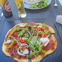 Pizza at Veggie Cafe in Albufeira