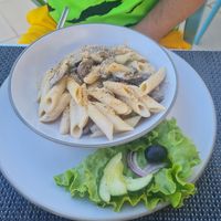 Carbonara at Veggie Cafe in Albufeira