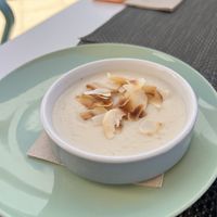 Coconut creme pudding  at Veggie Cafe in Albufeira