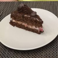 Amazing vegan chocolate cake!! at Veggie Cafe in Albufeira