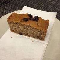 Sugar free chocolate and banana cake at Veggie Cafe in Albufeira