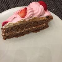 Vegan beetroot and strawberry cake!  at Veggie Cafe in Albufeira