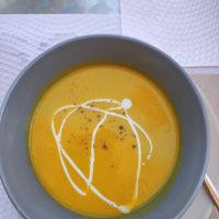 Carrot soup at Veggie Cafe in Albufeira