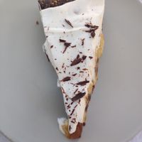 Vegan banana dessert at Veggie Cafe in Albufeira