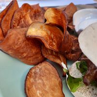 Sweet potato chips at Veggie Cafe in Albufeira