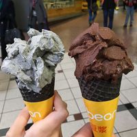 Black Sesame and Choc Hazelnut at Ms Bean in Box Hill