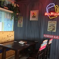 Indoor seating  at Smokey Joe's in Hengchun