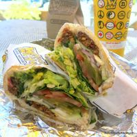 black bean sandwich  at Which Wich in Port St Lucie