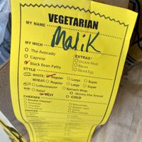 Ordering was different 
Had to write down what you wanted and then bring it to the register  at Which Wich in Port St Lucie