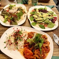 3 verschiedene Hauptgerichte, sehr lecker!   at Libelle in Cologne