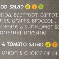 Menu options at Just Be Bistro in Lockerbie