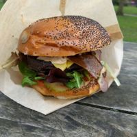 Facon Cheeseburger at Big V - Victoria Park Market in East London