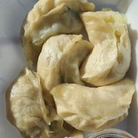 Tsel (cabbage) & shogo (potato) dumplings at Anyetsang's Little Tibet Restaurant in Bloomington