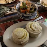Vegetables and temp  at Anyetsang's Little Tibet Restaurant in Bloomington