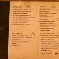 Menú at La Brava in Ourense